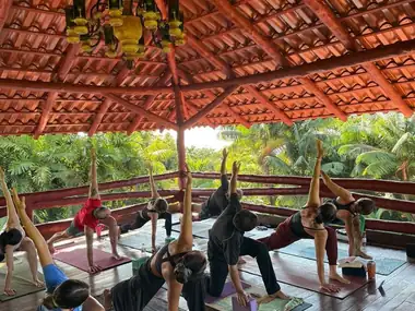 Yoga Barre session focused on strength and balance